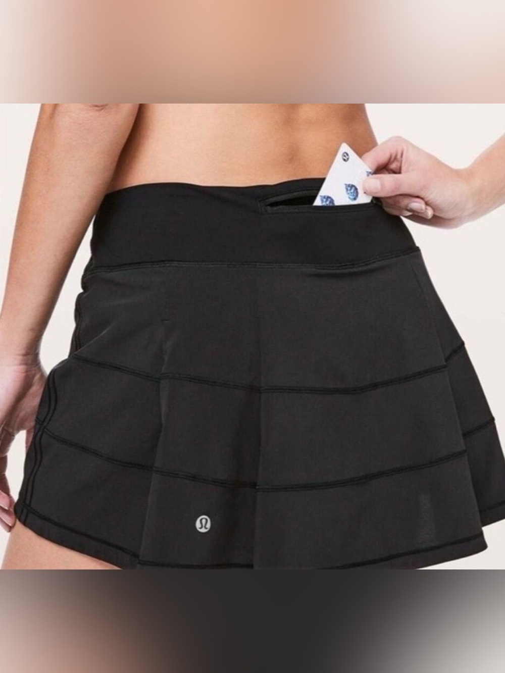 Lululemon Pace Rival Mid Rise Skirt Black Size 6